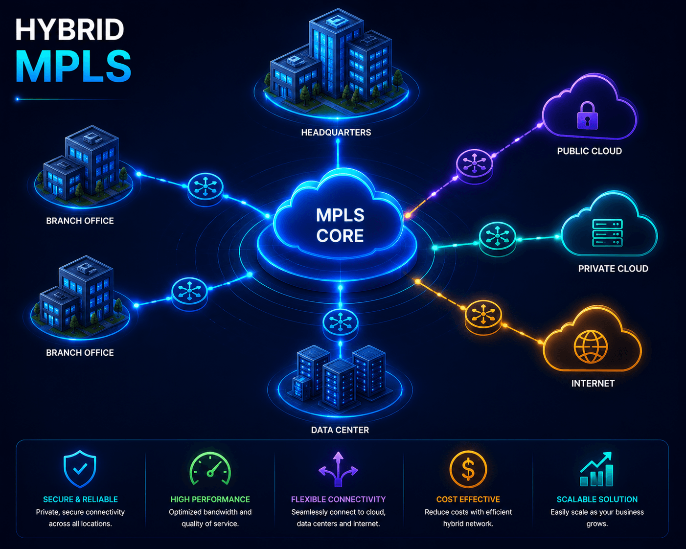 Hybrid MPLS